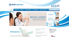 Desktop Screenshot of mediimplantes.com